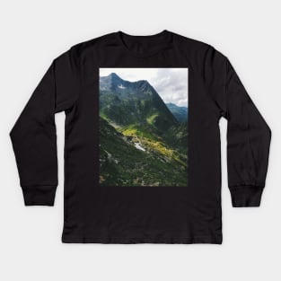 Swiss Alpine Wonderland Kids Long Sleeve T-Shirt
